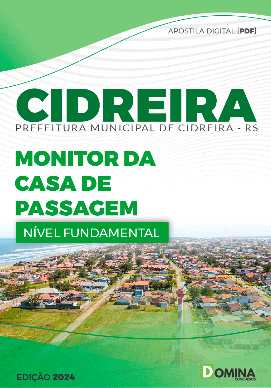 Apostila Pref Cidreira RS 2024 Monitor Casa Passagem
