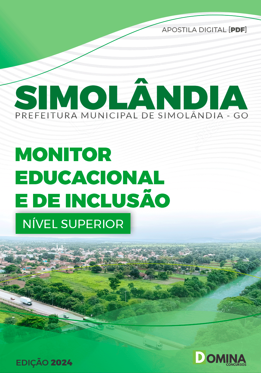 Apostila Pref Simolândia GO 2024 Monitor Educacional Inclusão