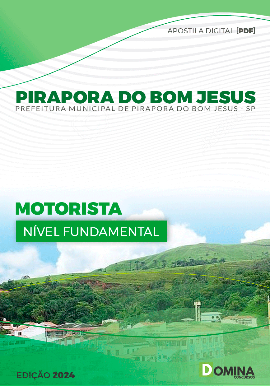 Apostila Pref Pirapora do Bom Jesus SP 2024 Motorista