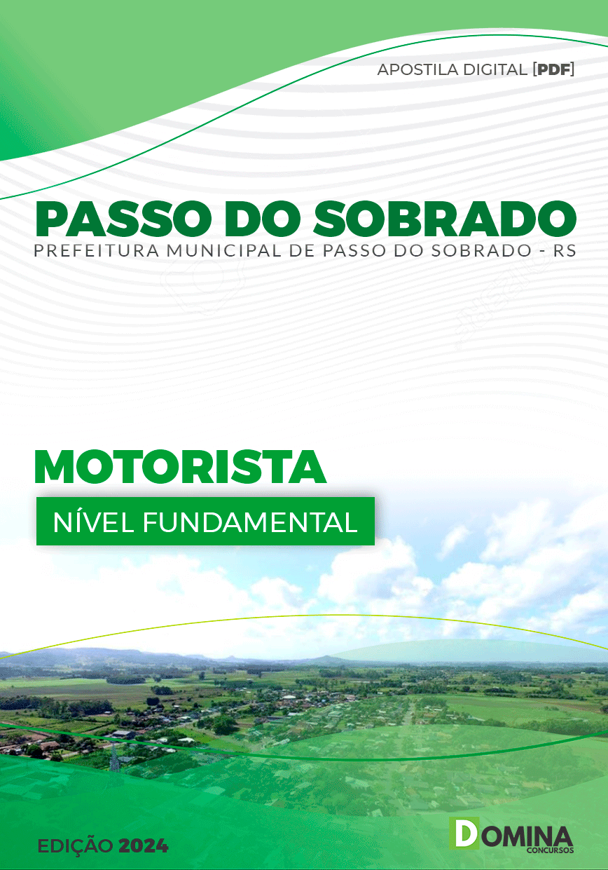 Apostila Pref Passo do Sobrado RS 2024 Motorista