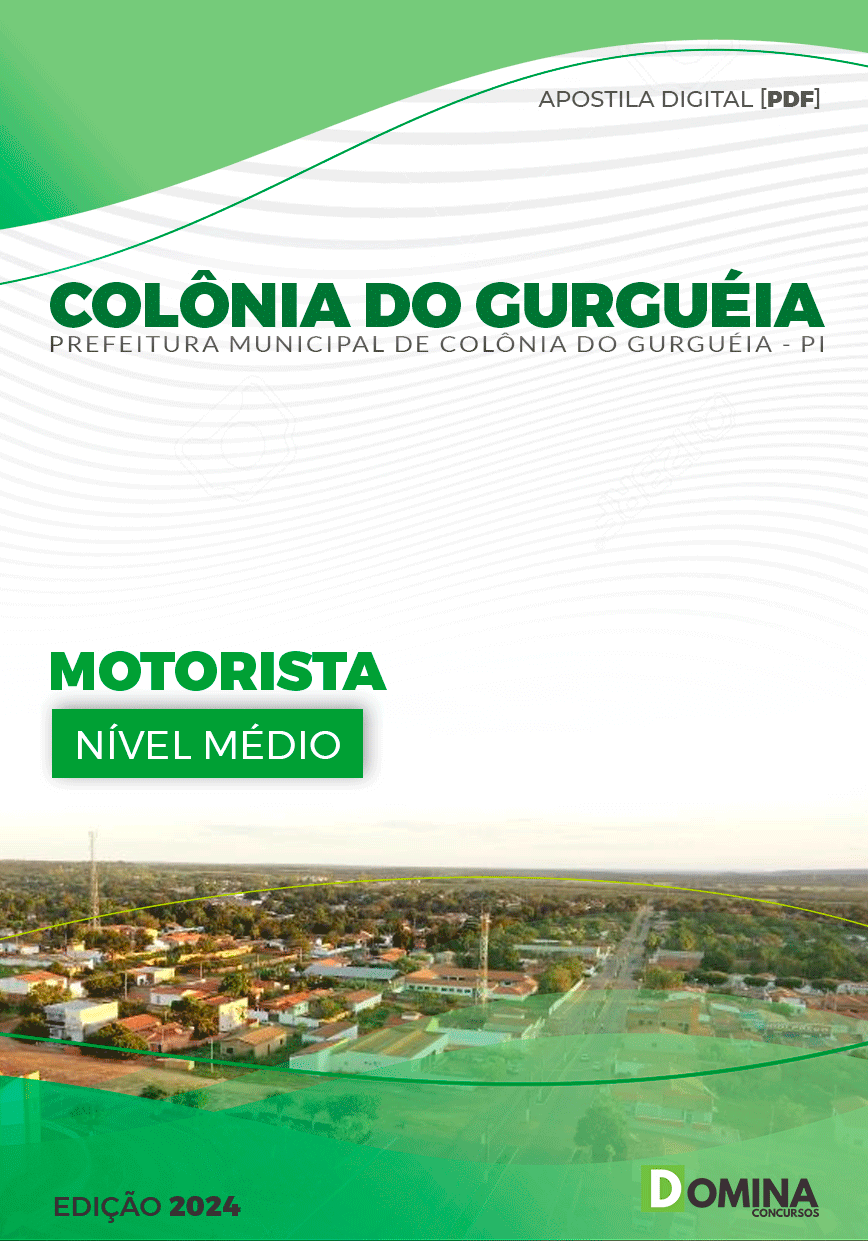 Apostila Pref Colônia Do Gurguéia PI 2024 Motorista