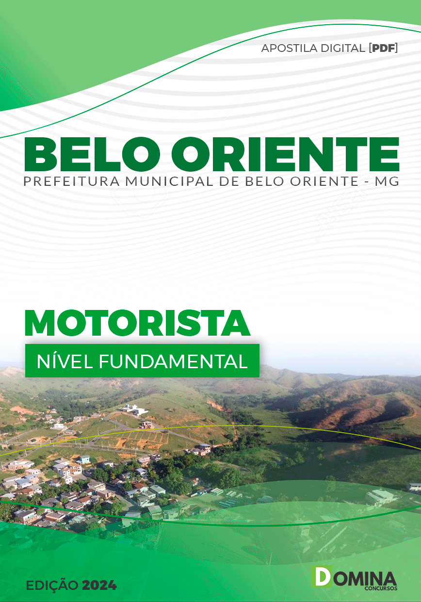 Apostila Pref Belo Oriente MG 2024 Motorista