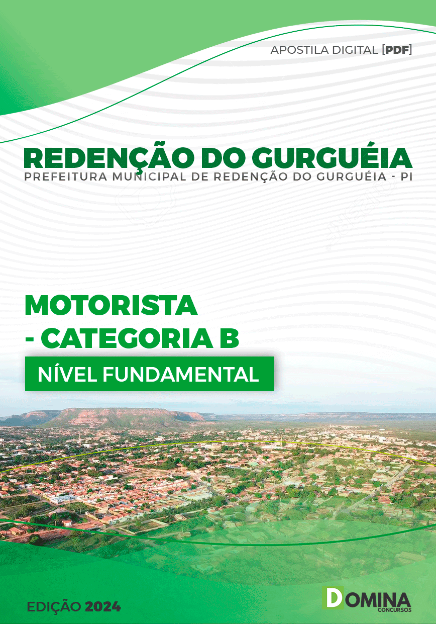 Apostila Pref Redenção do Gurguéia PI 2024 Motorista