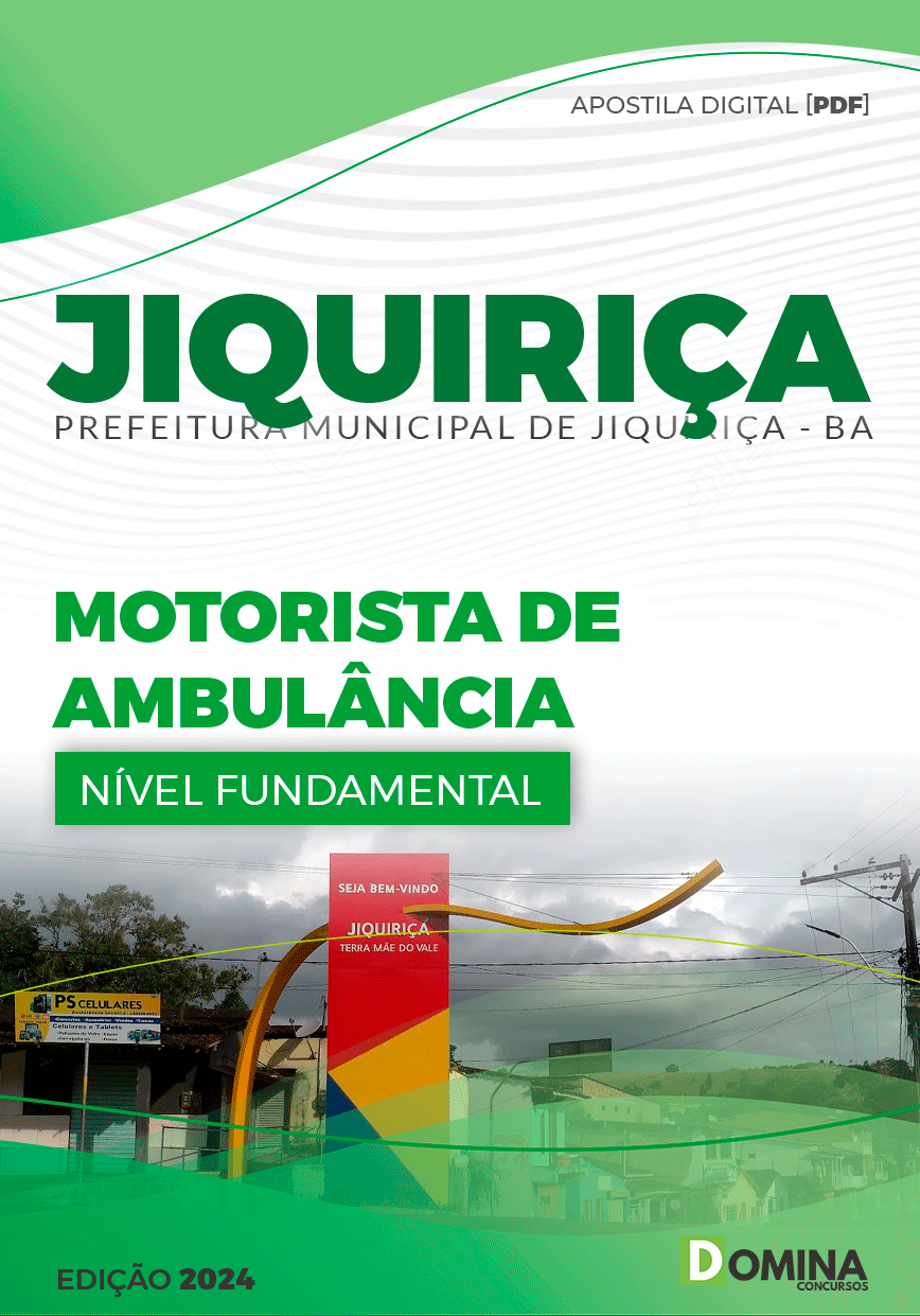 Apostila Pref Jiquiriça BA 2024 Motorista Ambulância