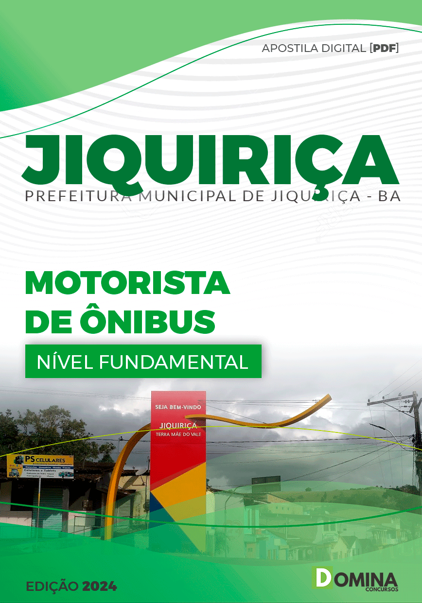Apostila Pref Jiquiriça BA 2024 Motorista Ônibus