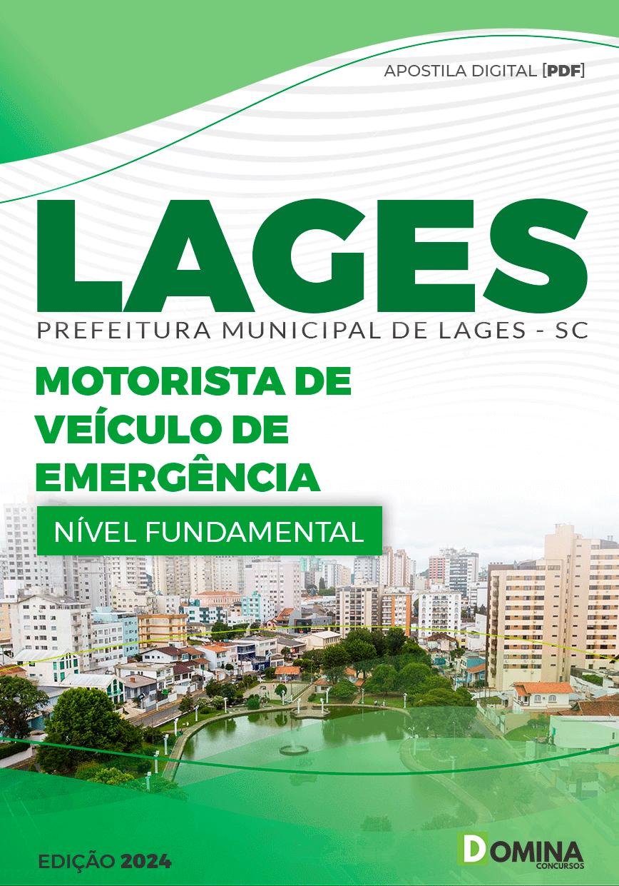 Apostila Pref Lages SC 2024 Motorista de Veículos de Emergência