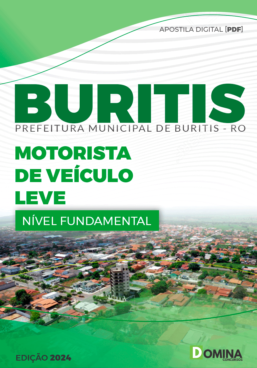 Apostila Pref Buritis RO 2024 Motorista Veículo Leve