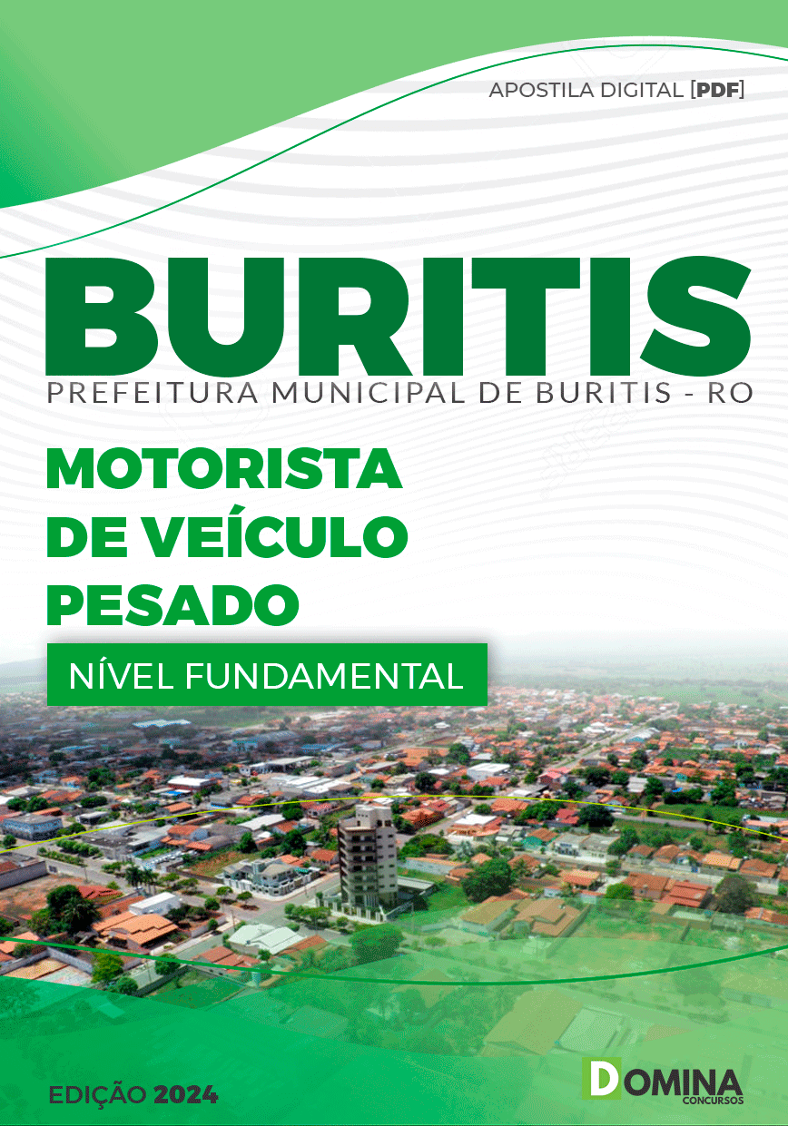 Apostila Pref Buritis RO 2024 Motorista Veículo Pesado