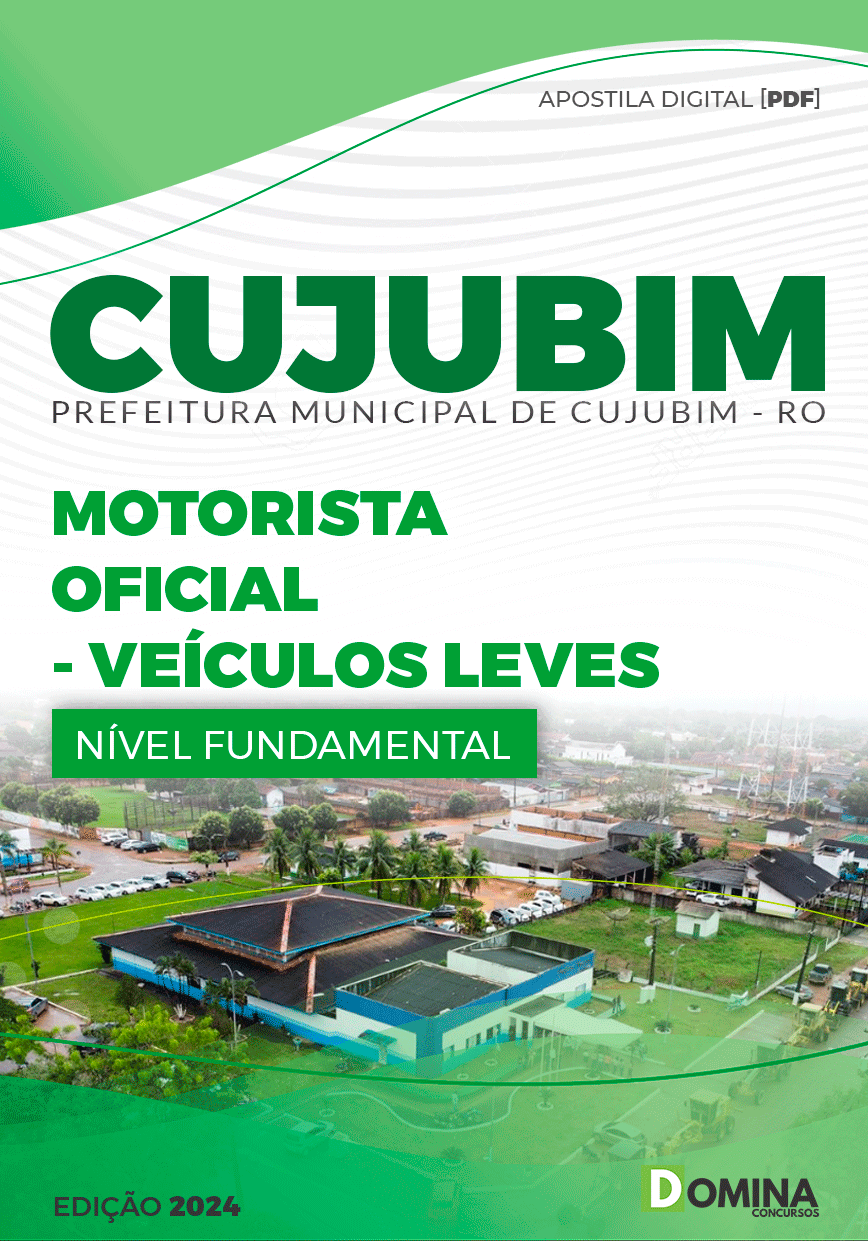 Apostila Pref Cujubim RO 2024 Motorista de Veículos Leves