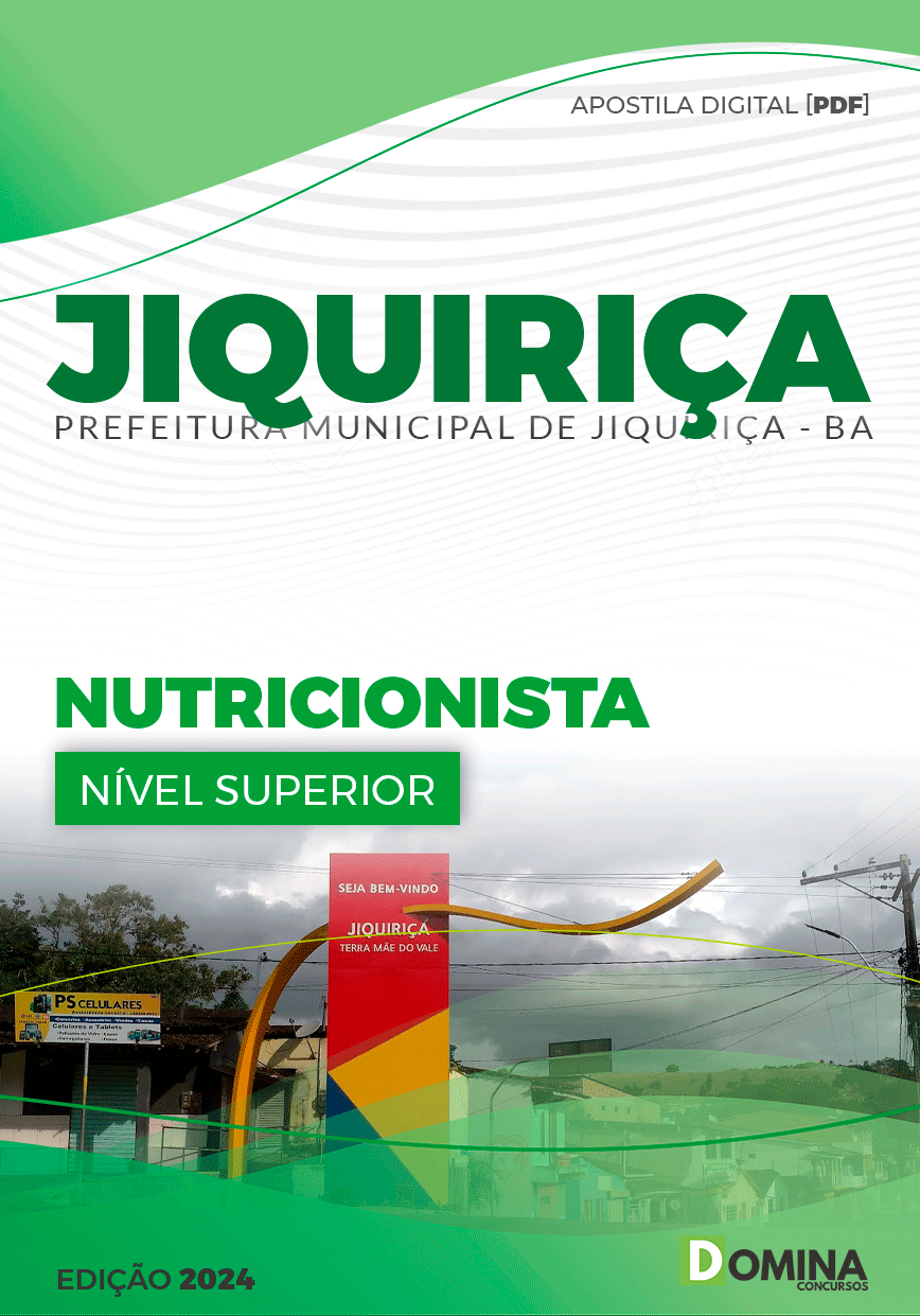 Apostila Pref Jiquiriça BA 2024 Nutricionista