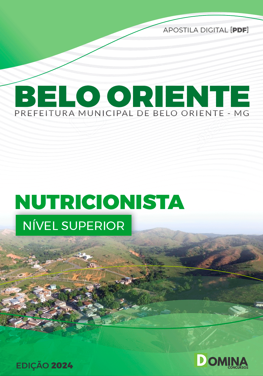 Apostila Pref Belo Oriente MG 2024 Nutricionista