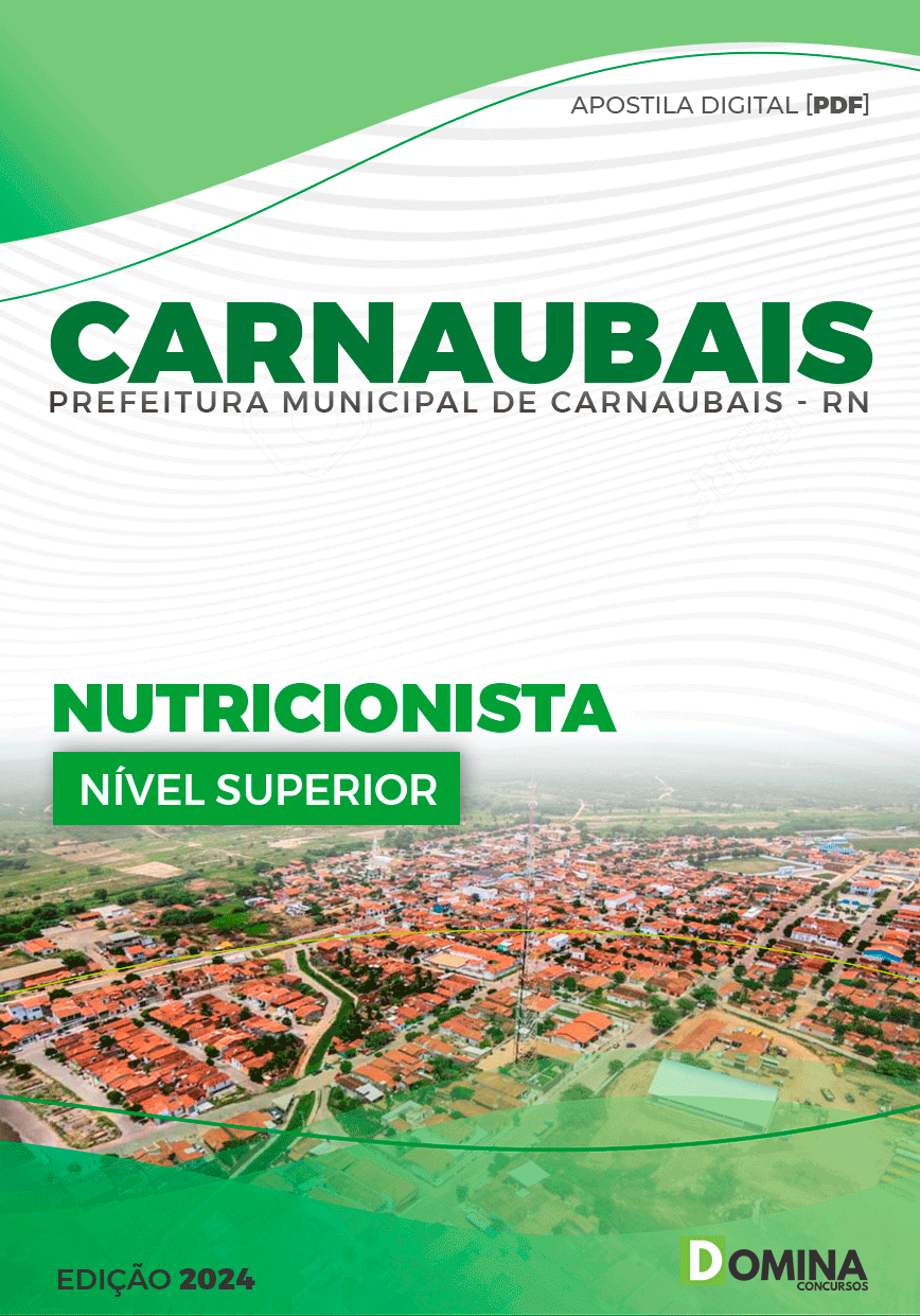 Apostila Pref Carnaubais RN 2024 Nutricionista