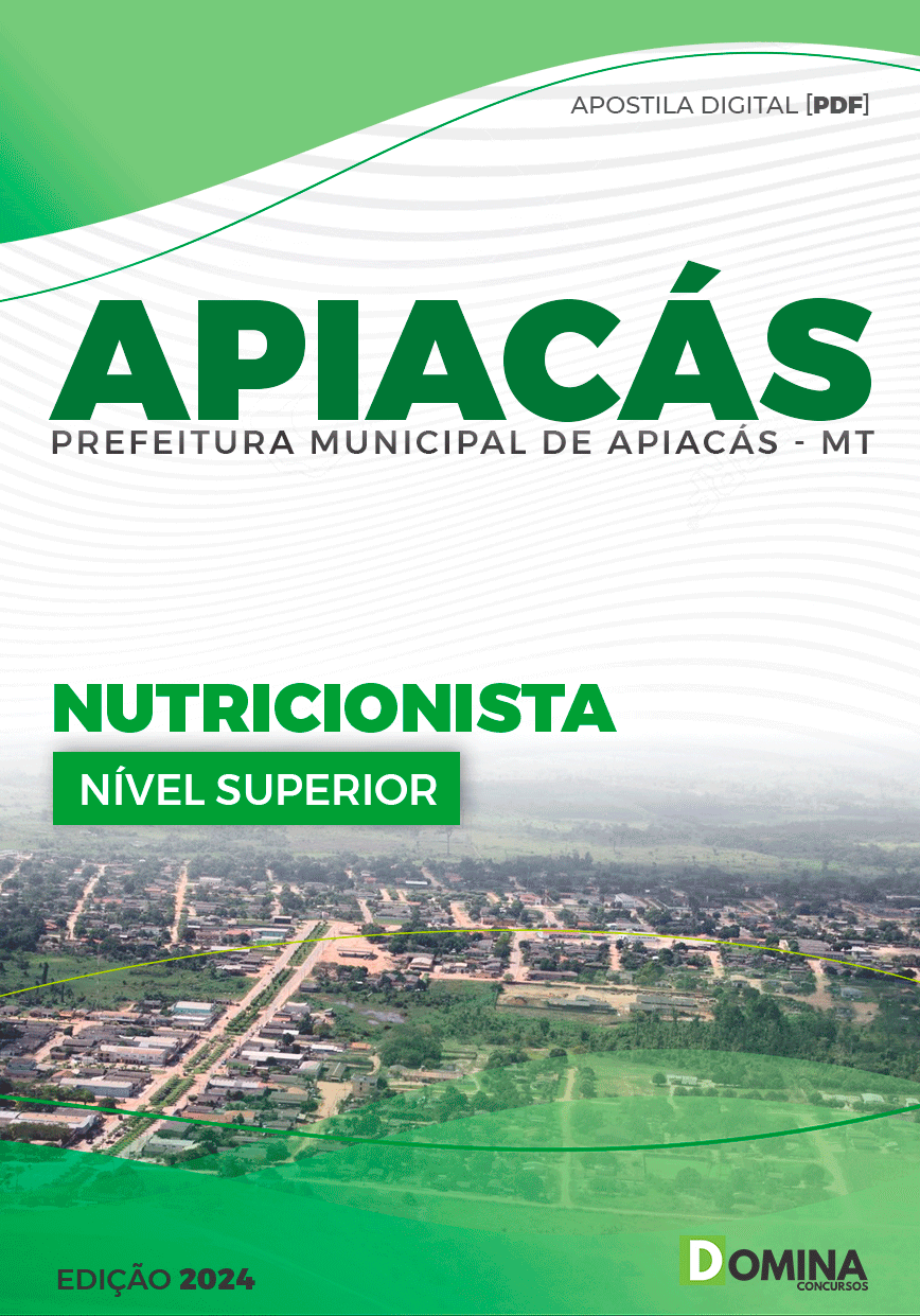 Apostila Pref Apiacás MT 2024 Nutricionista