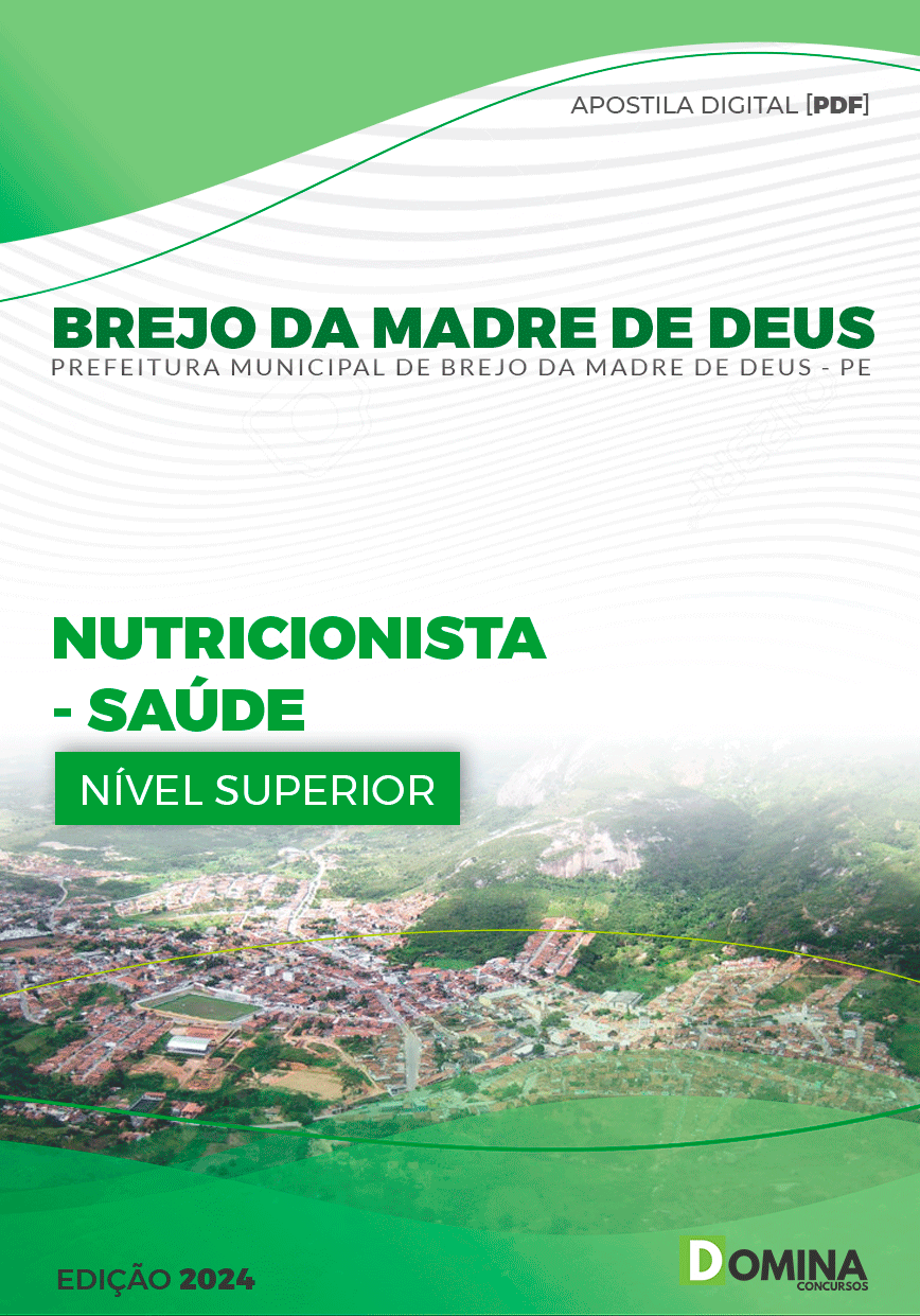 Apostila Pref Brejo da Madre de Deus PE 2024 Nutricionista Saúde