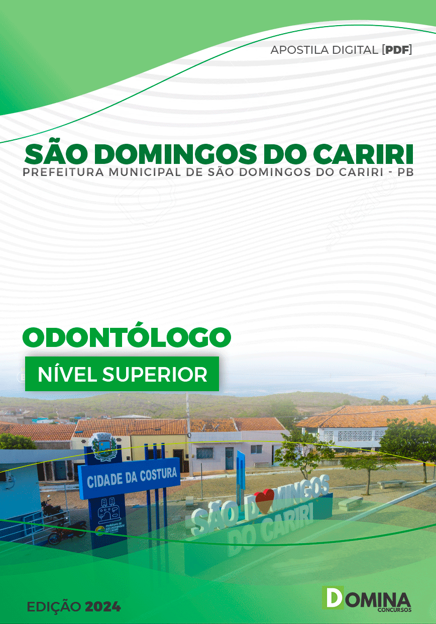 Pref São Domingos Cariri PB 2024 Odontólogo