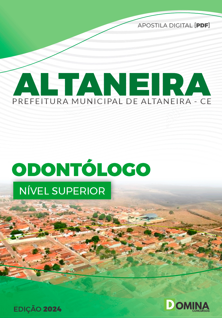 Apostila Pref Altaneira CE 2024 Odontólogo