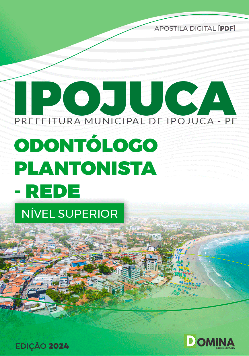 Apostila Pref Ipojuca PE 2024 Odontólogo Plantonista Rede