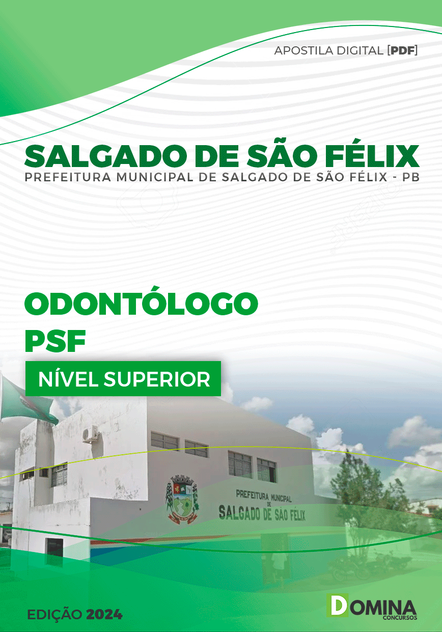 Apostila Pref Salgado de São Félix PB 2024 Odontólogo