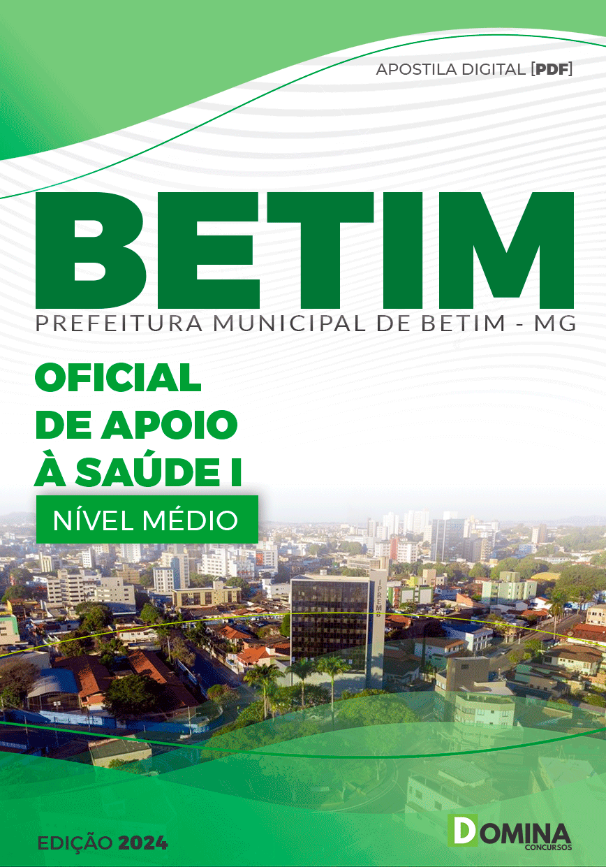 Apostila Pref Betim MG 2024 Oficial de Apoio à Saúde