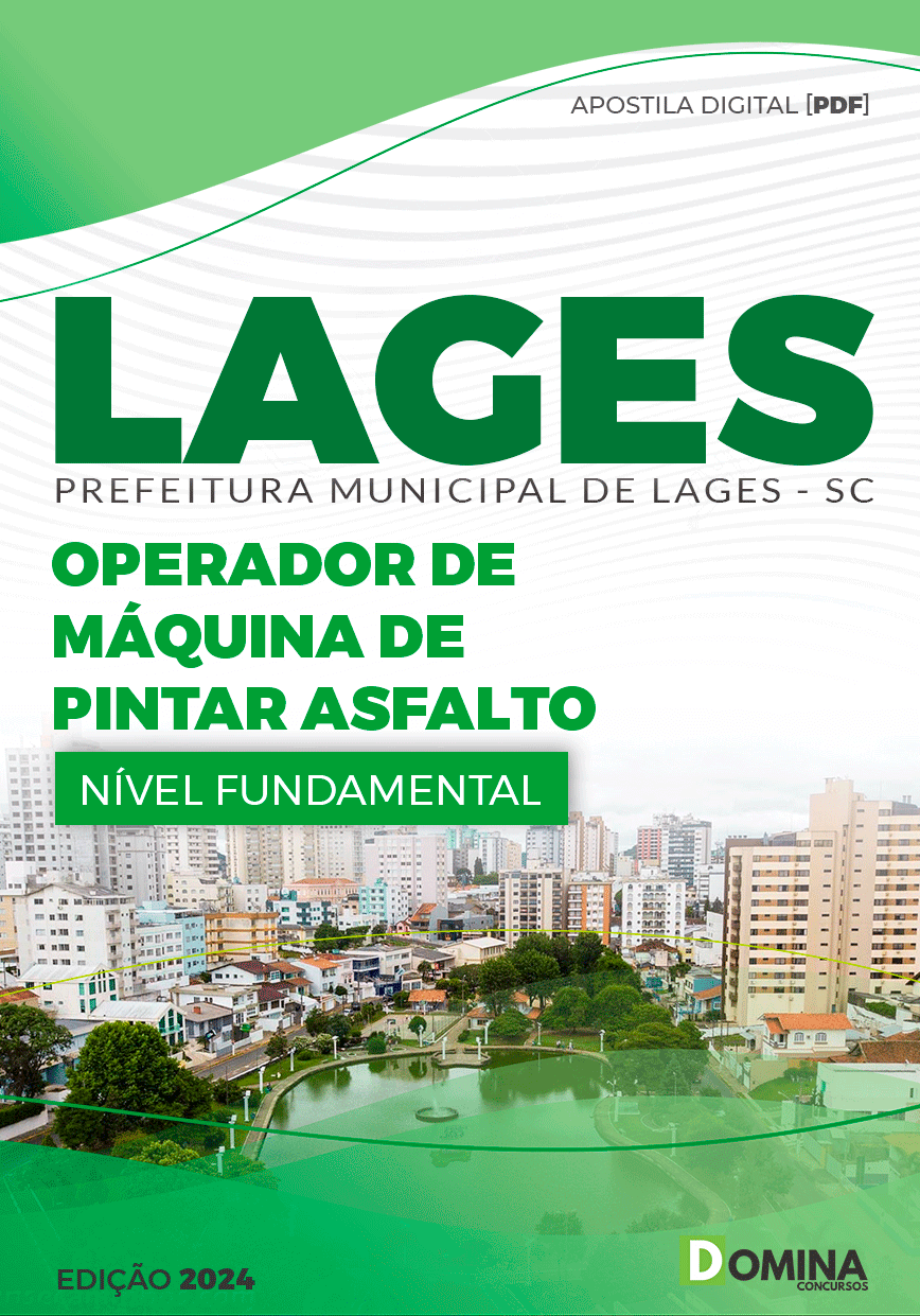 Pref Lages SC 2024 Operador de Máquina de Pintar Asfalto