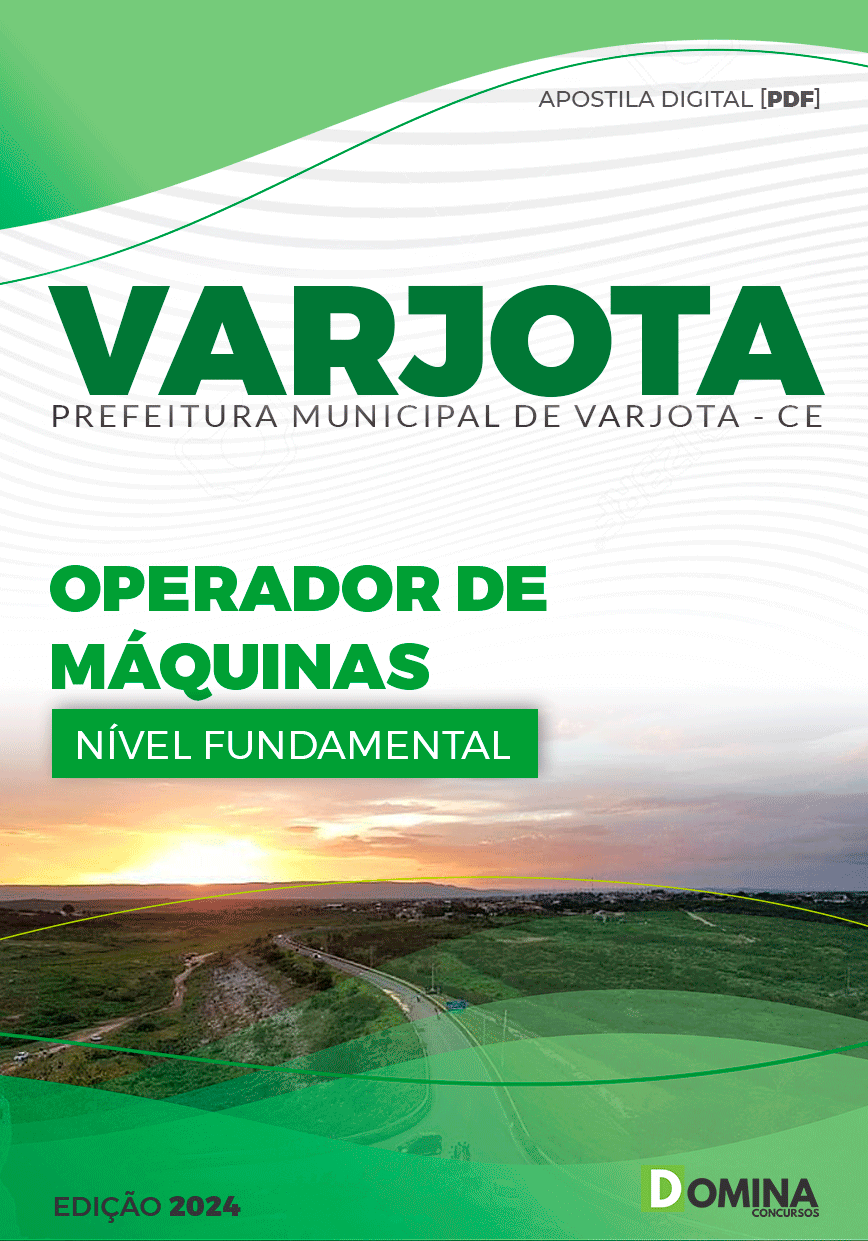 Apostila Pref Varjota CE 2024 Operador Máquinas
