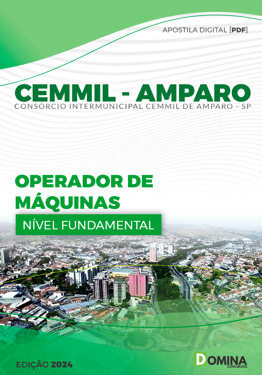 Apostila CEMMIL Amparo SP 2024 Operador de Máquinas