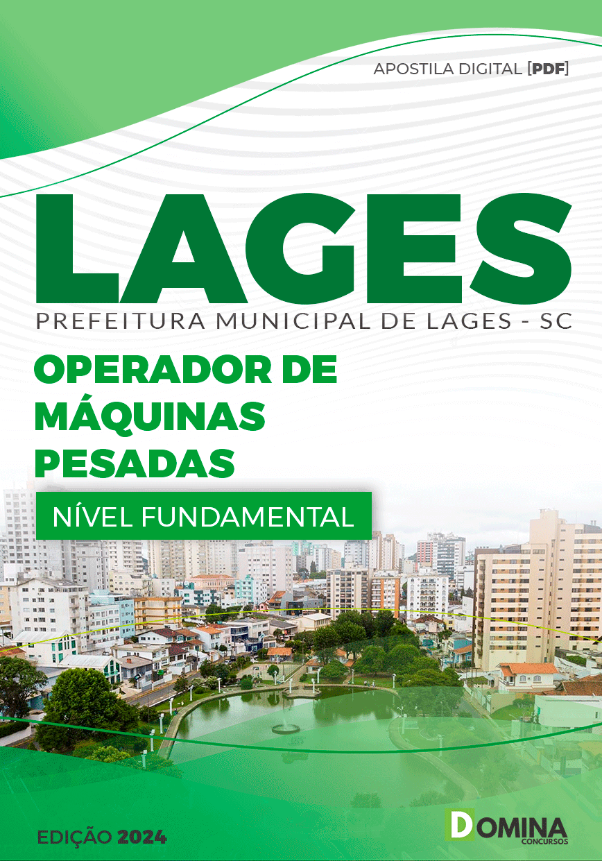 Apostila Pref Lages SC 2024 Operador de Máquinas Pesadas