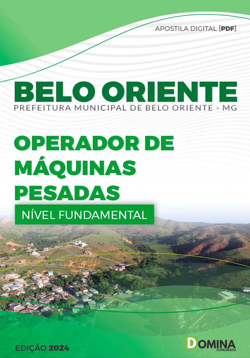 Apostila Pref Belo Oriente MG 2024 Operador Máquinas Agrícolas