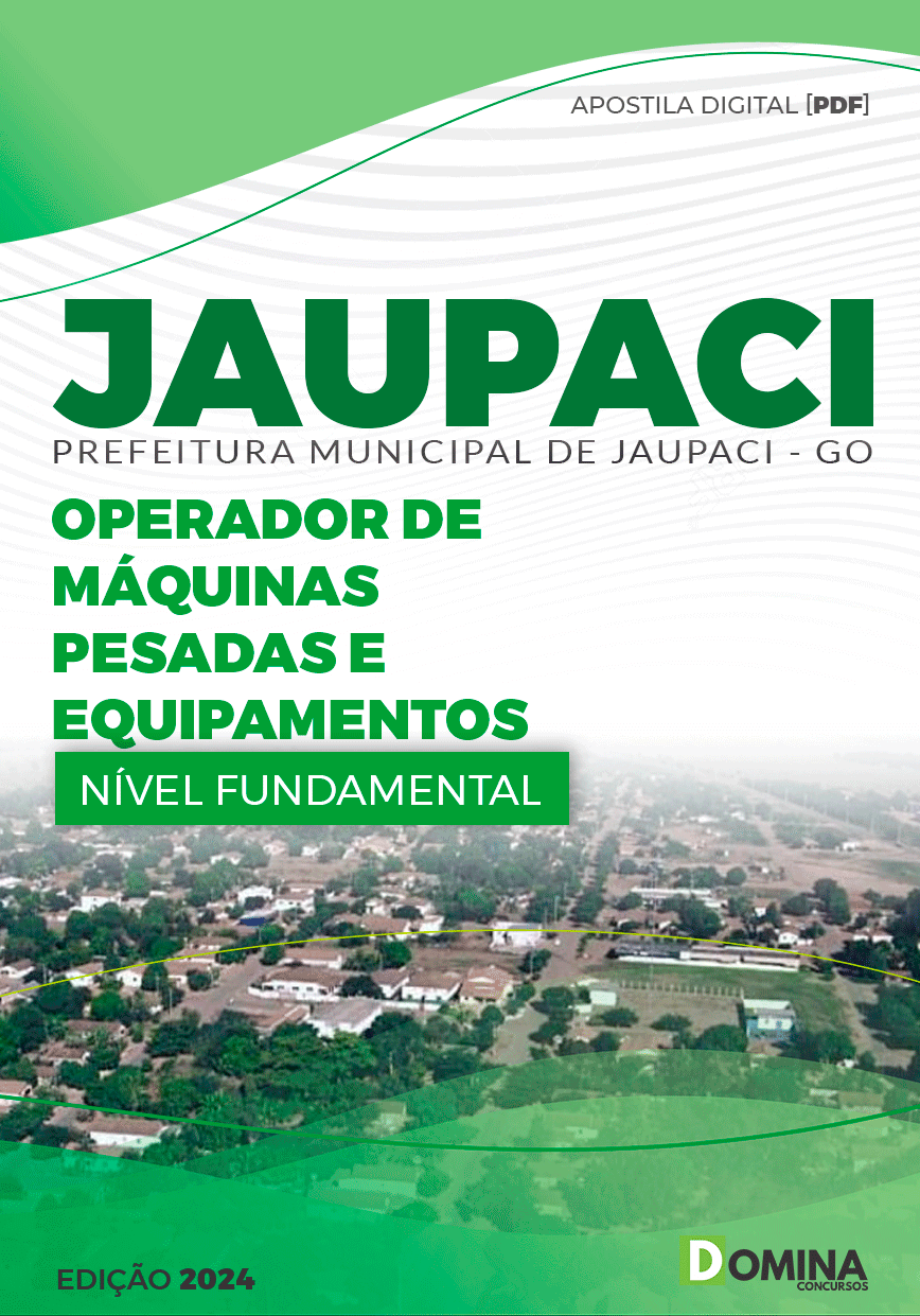 Apostila Pref Jaupaci GO 2024 Operador de Máquinas Pesadas