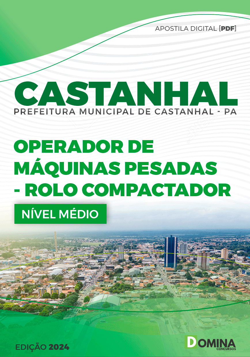 Pref Castanhal PA 2024 Operador de Máquinas Rolo Compactador