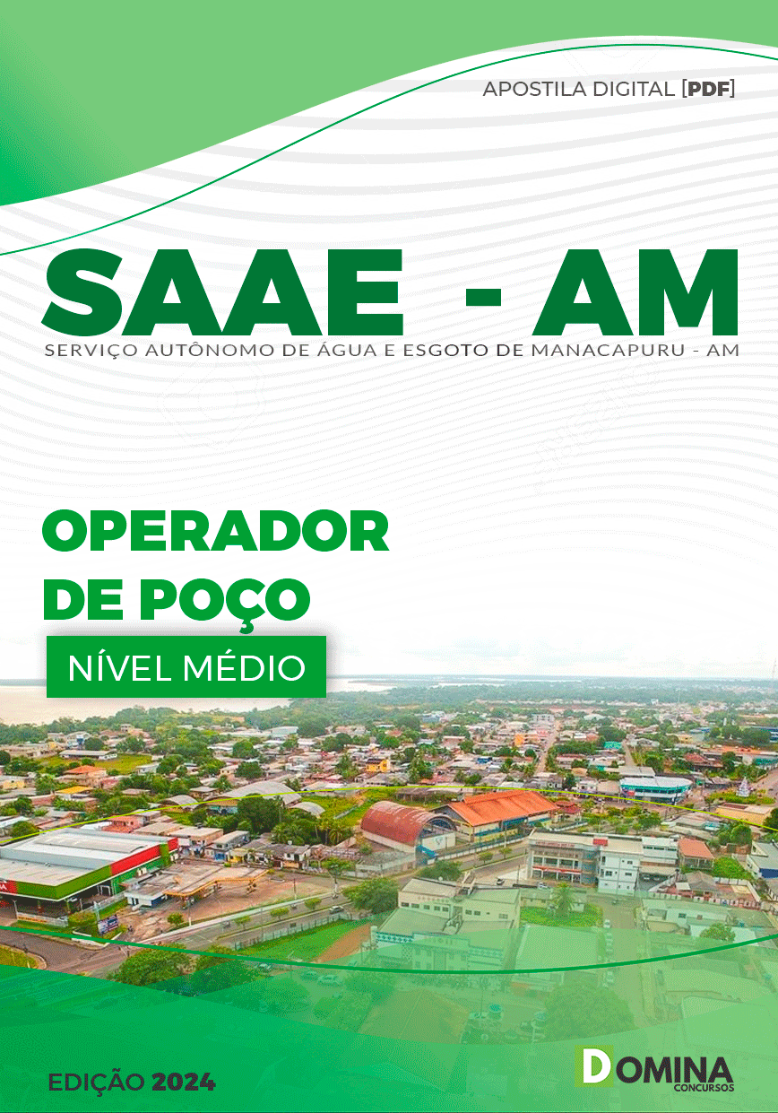 Apostila SAAE Manacapuru AM 2024 Operador de Poços