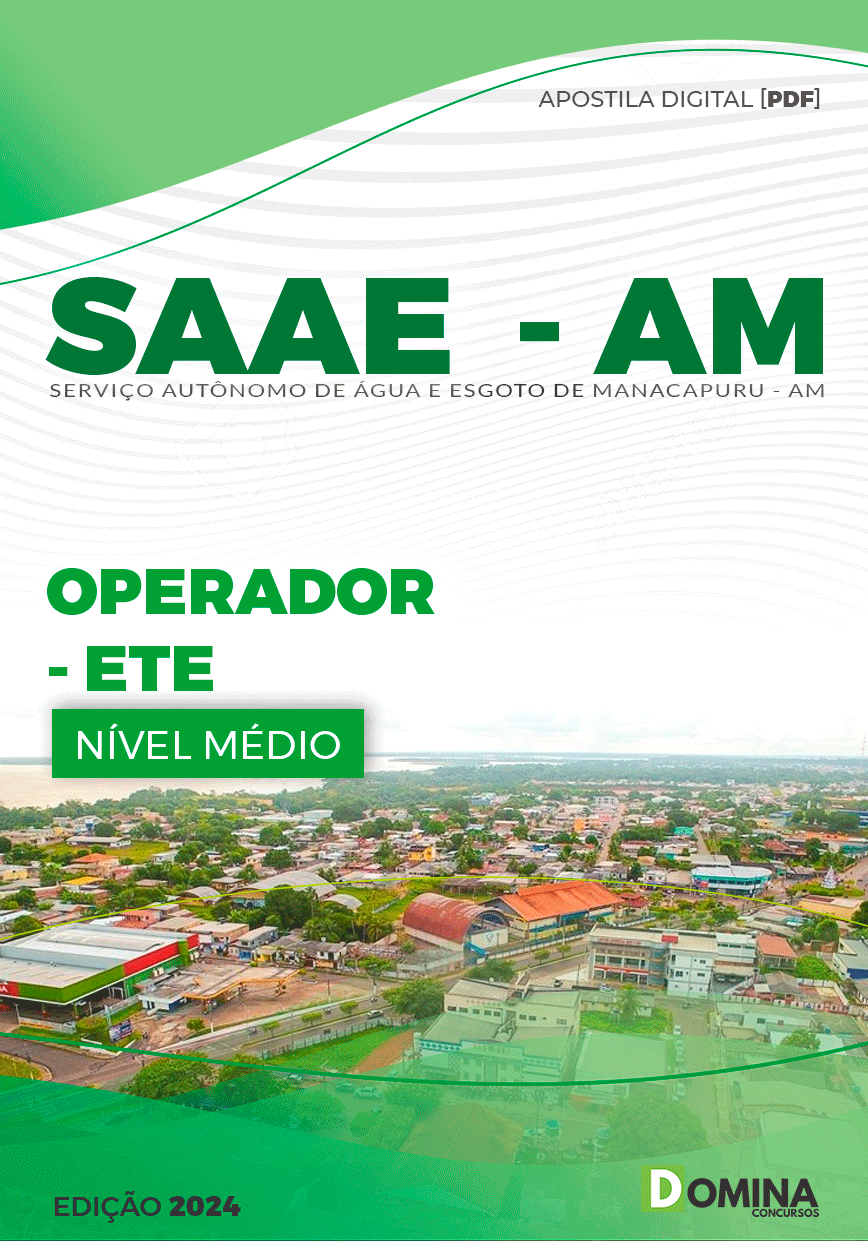 Apostila SAAE Manacapuru AM 2024 Operador ETE