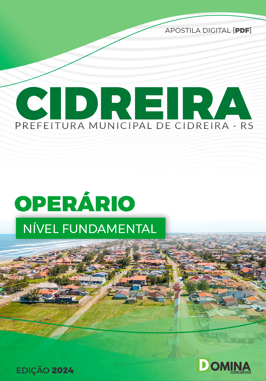 Apostila Pref Cidreira RS 2024 Operário