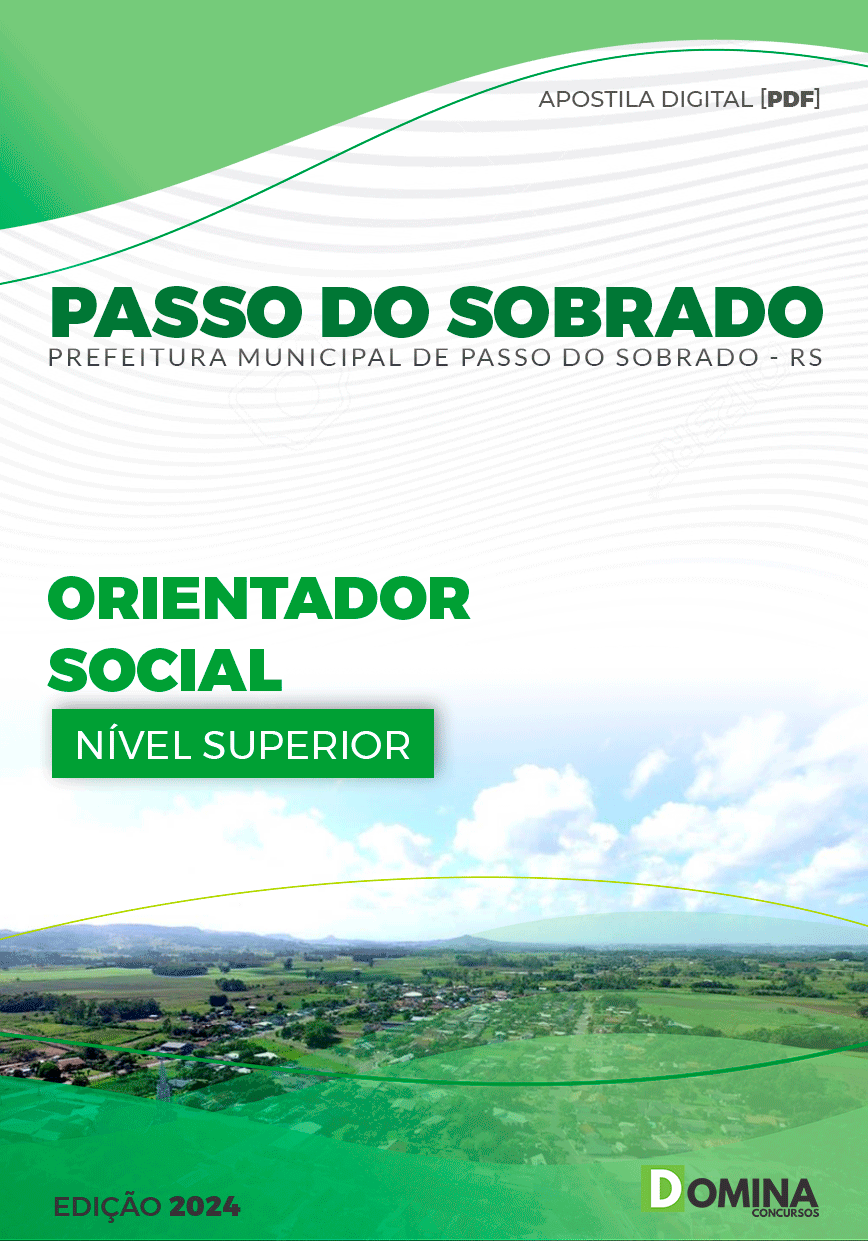 Apostila Pref Passo do Sobrado RS 2024 Orientador Social