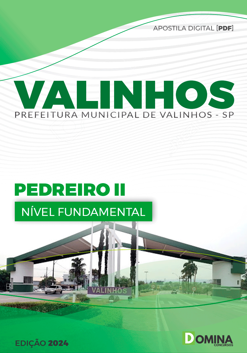 Apostila Pref Valinhos SP 2024 Pedreiro