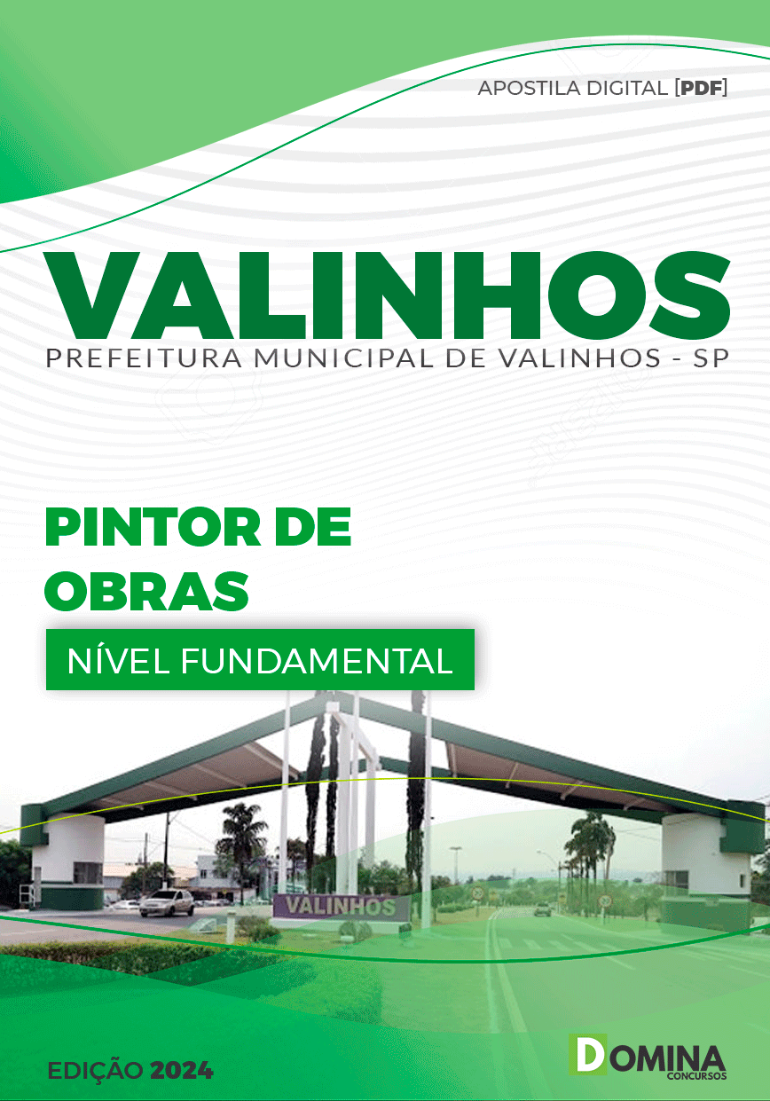 Apostila Pref Valinhos SP 2024 Pintor de Obras
