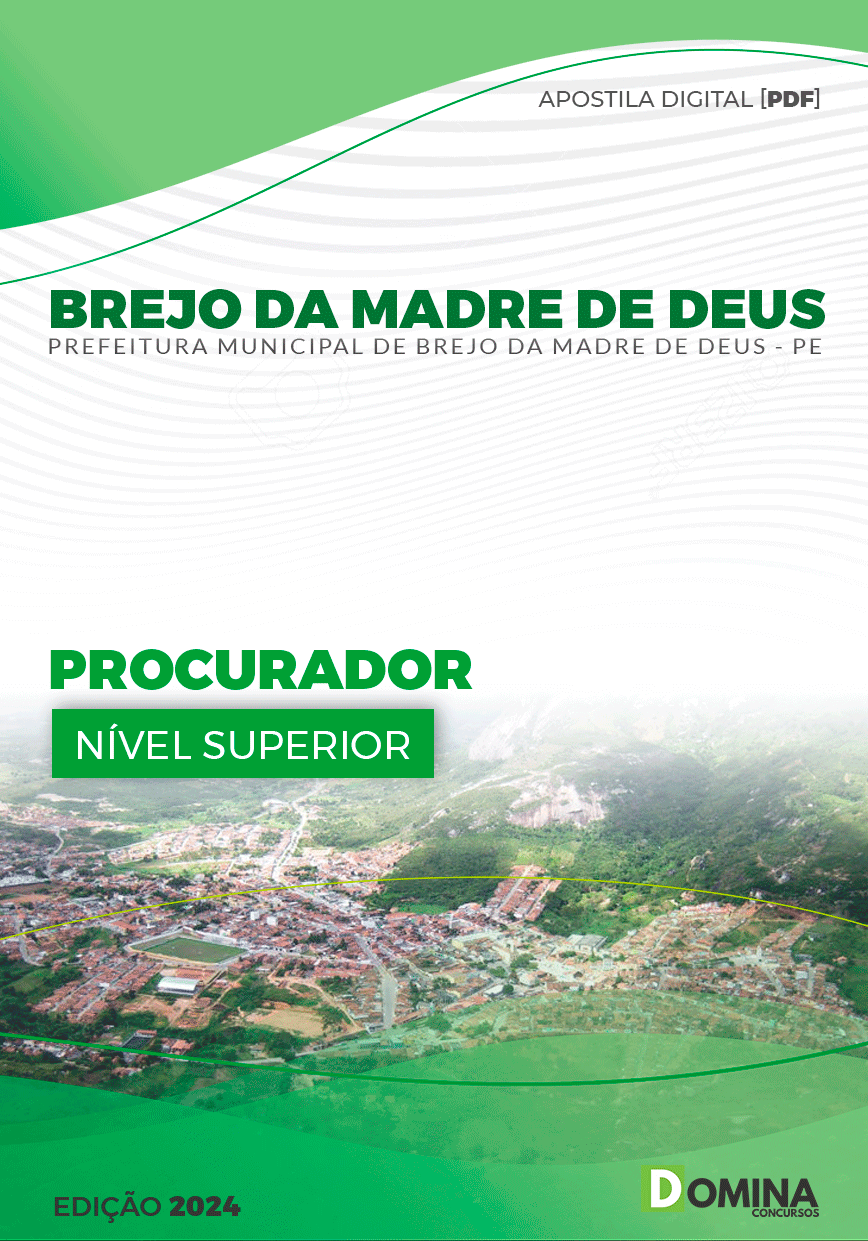 Apostila Pref Brejo da Madre de Deus PE 2024 Procurador