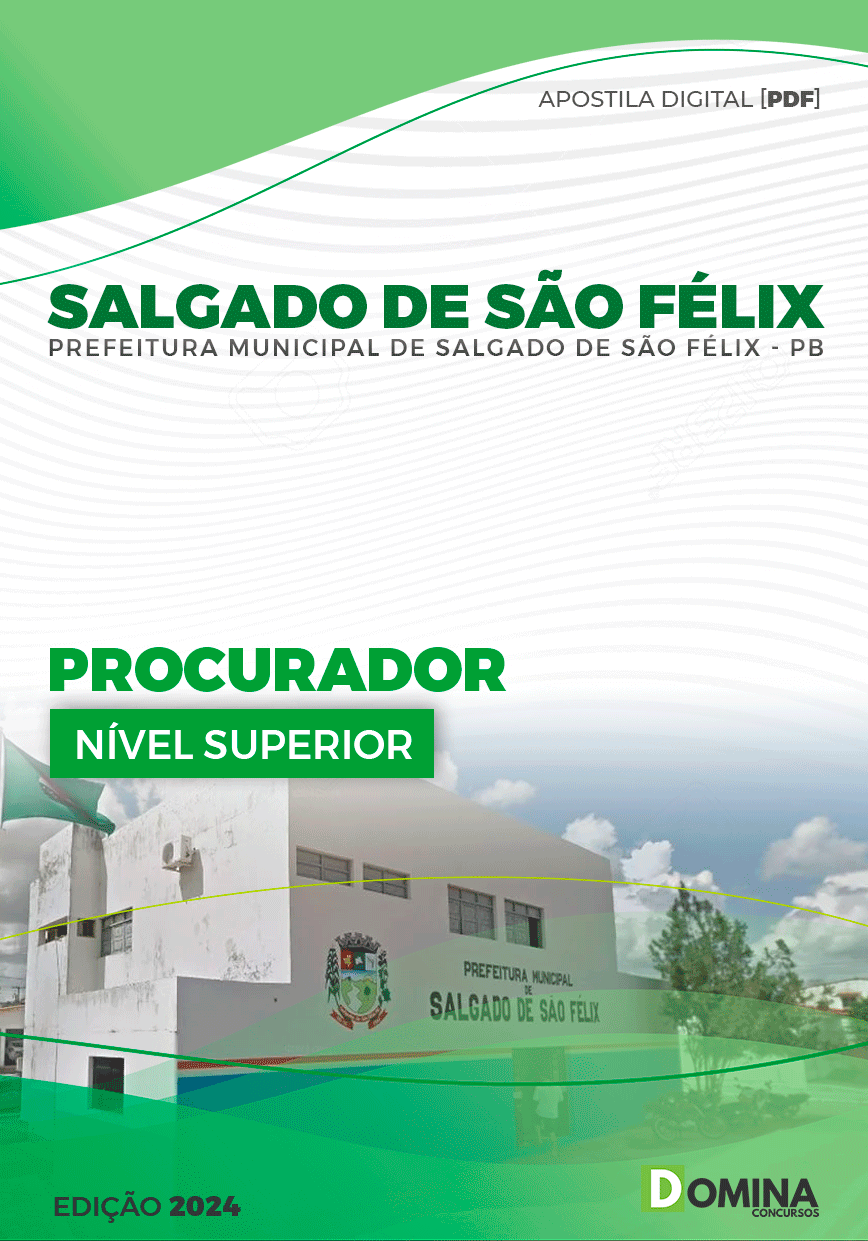 Apostila Pref Salgado de São Félix PB 2024 Procurador