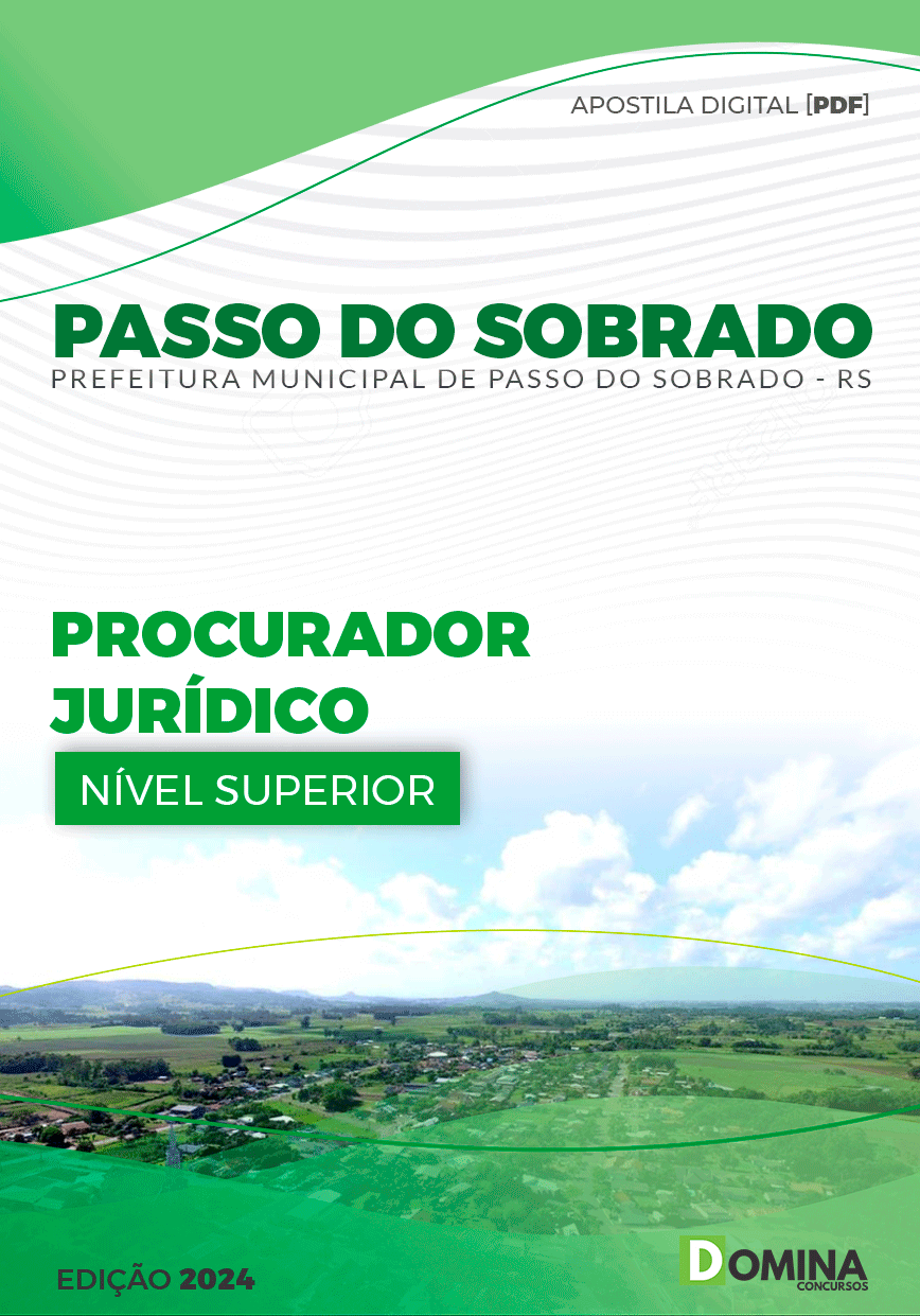 Apostila Pref Passo do Sobrado RS 2024 Procurador Jurídico