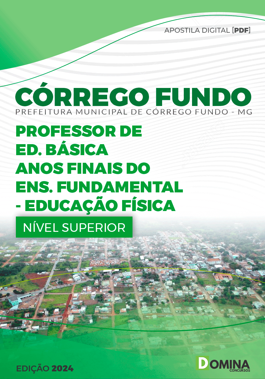 Apostila Córrego Fundo MG 2024 Professor Educação Básica