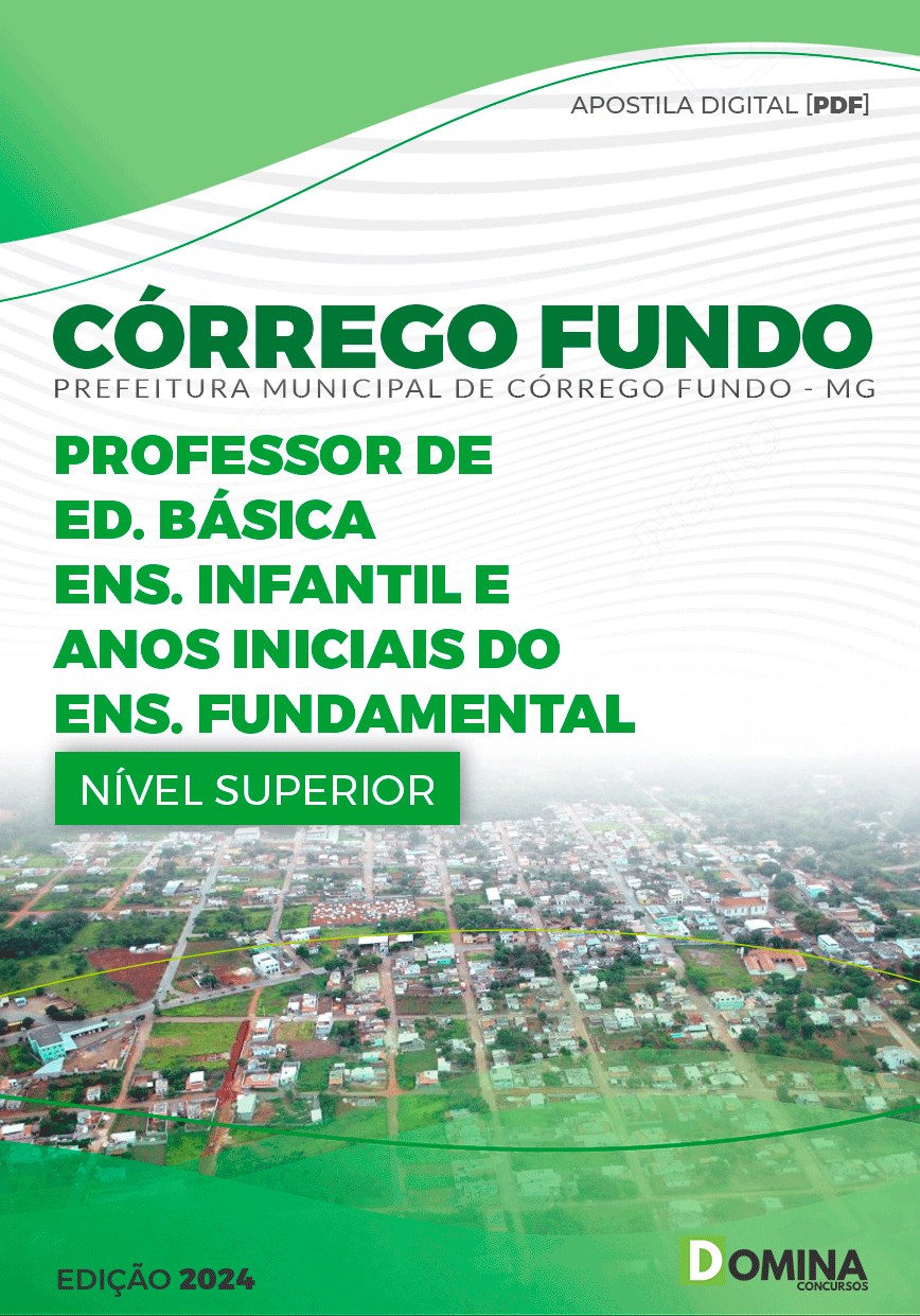 Apostila Córrego Fundo MG 2024 Professor Educação Básica