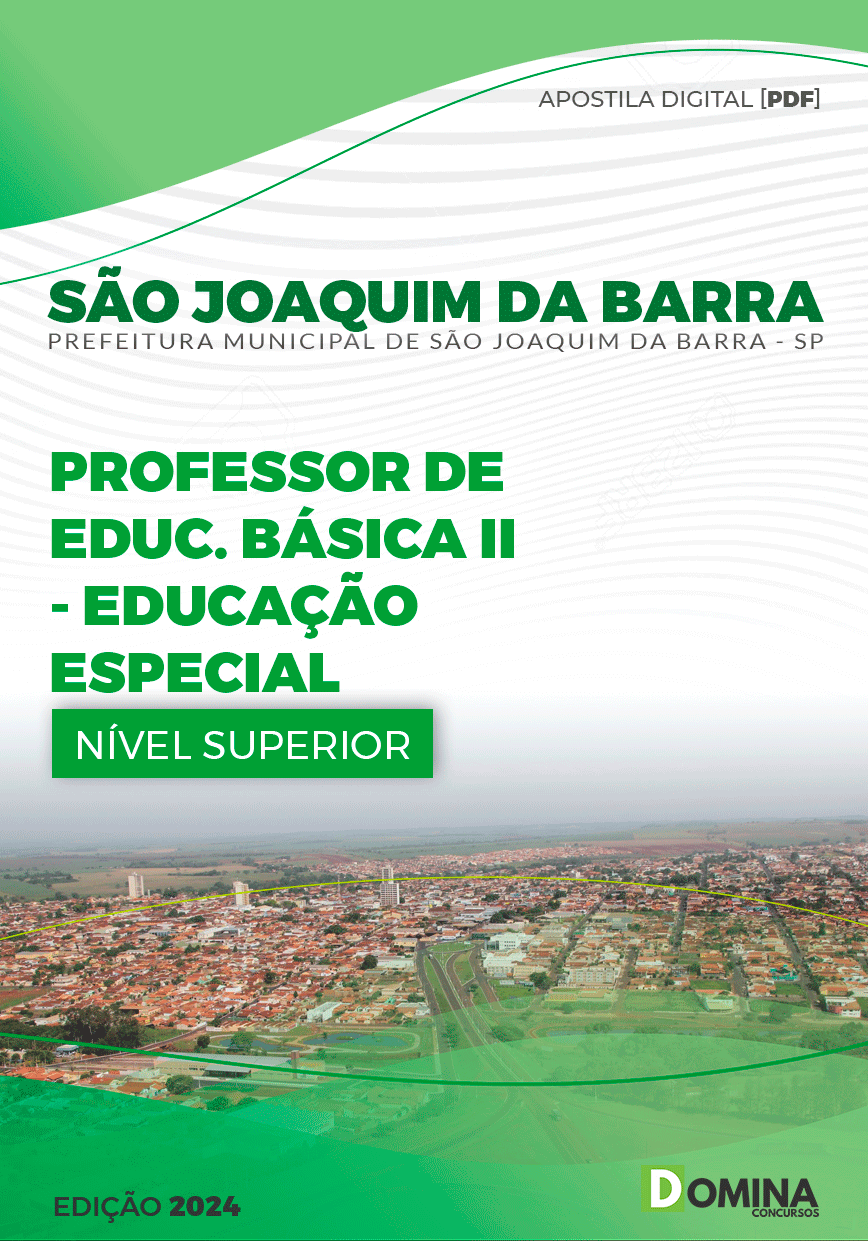 Pref São Joaquim da Barra SP 2024 Professor Educação Especial