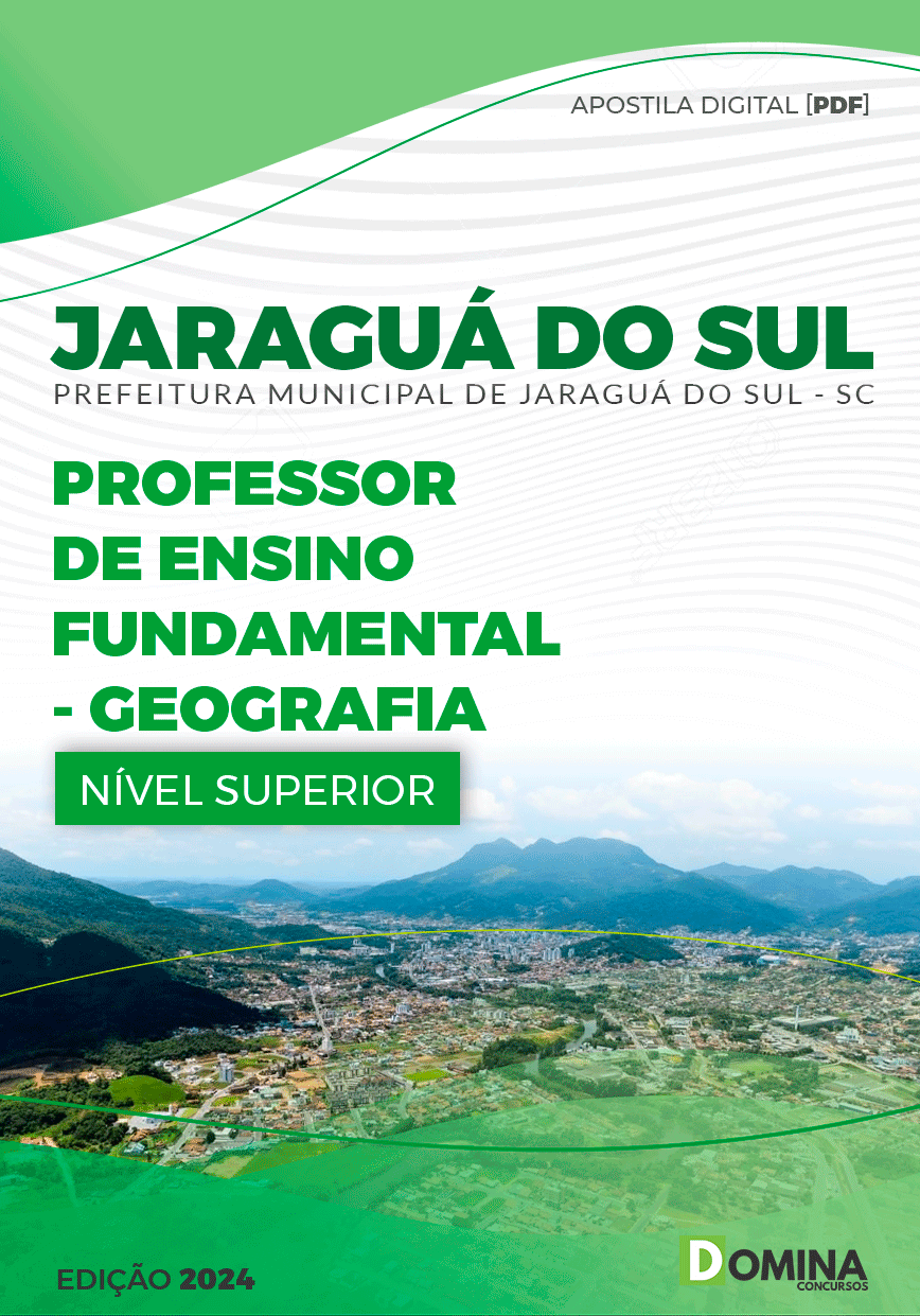Apostila Pref Jaraguá do Sul SC 2024 Professor de Geografia