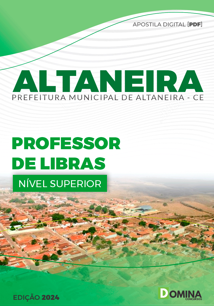 Apostila Pref Altaneira CE 2024 Professor II Libras