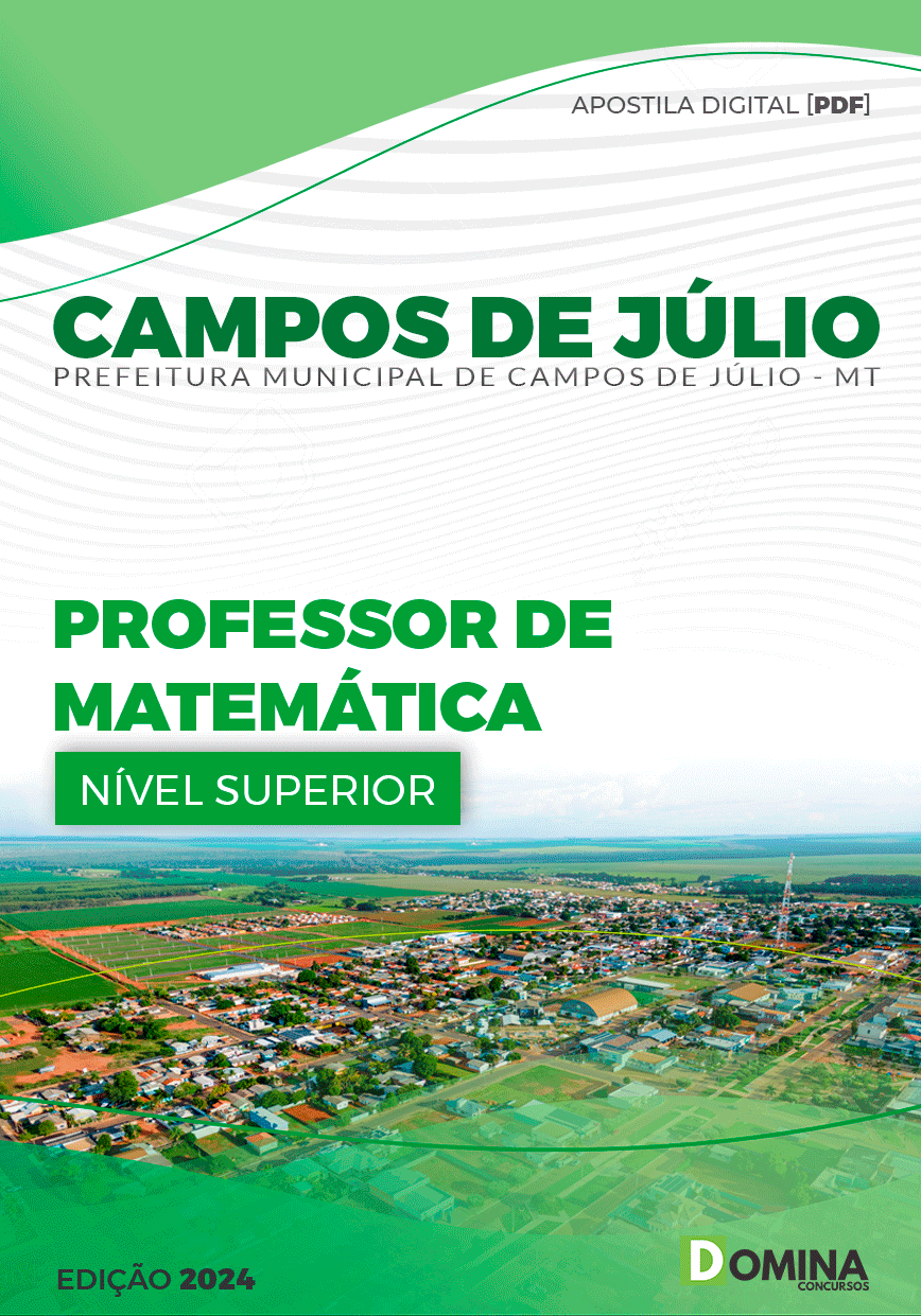 Pref Campos de Júlio MT 2024 Professor de Matemática
