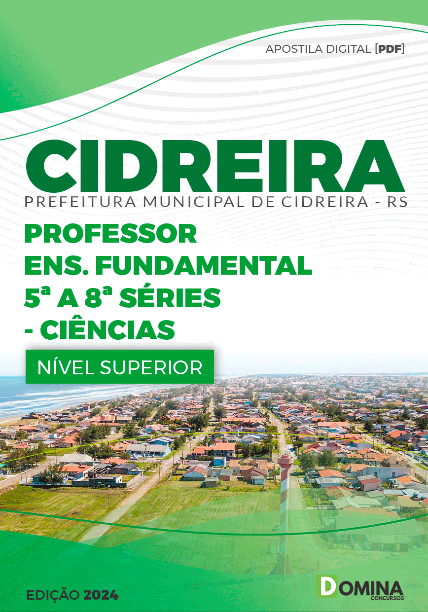 Apostila Pref Cidreira RS 2024 Professor Ensino Fundamental Ciências