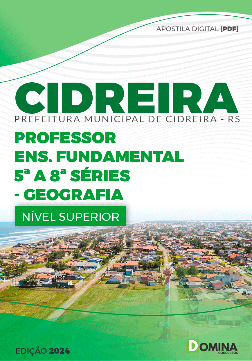 Apostila Pref Cidreira RS 2024 Professor Ensino Fundamental Geografia