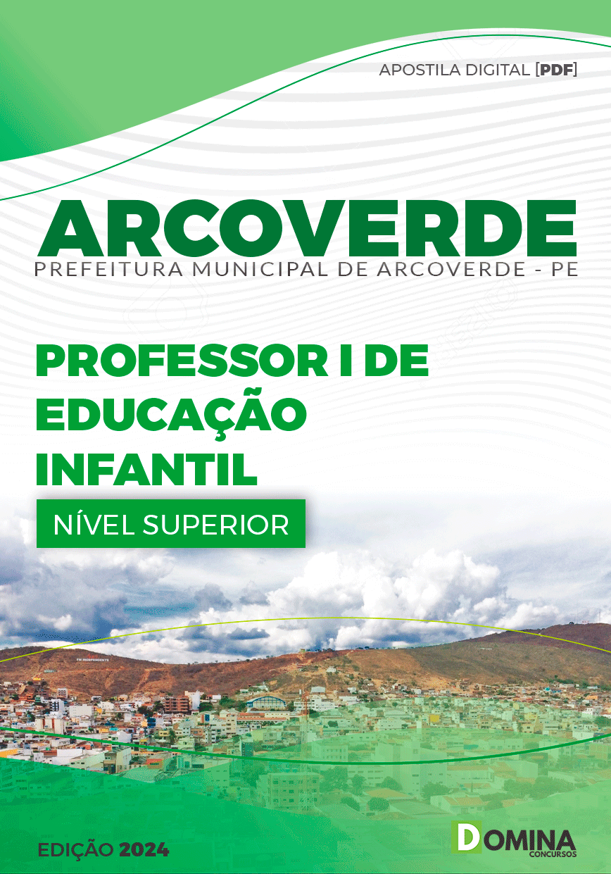 Apostila Pref Arcoverde PE 2024 Professor de Educação Infantil