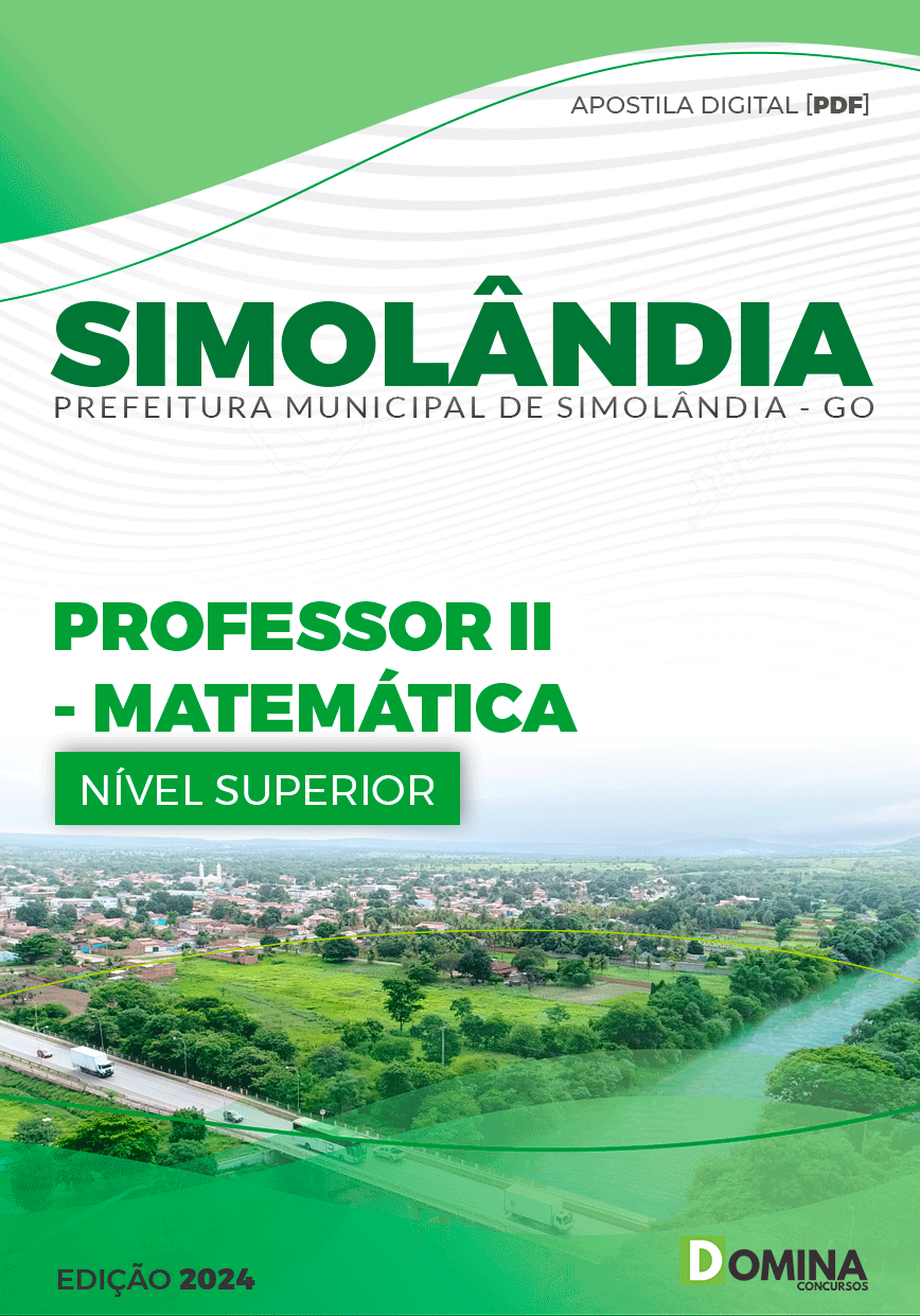 Apostila Pref Simolândia GO 2024 Professor II Matemática