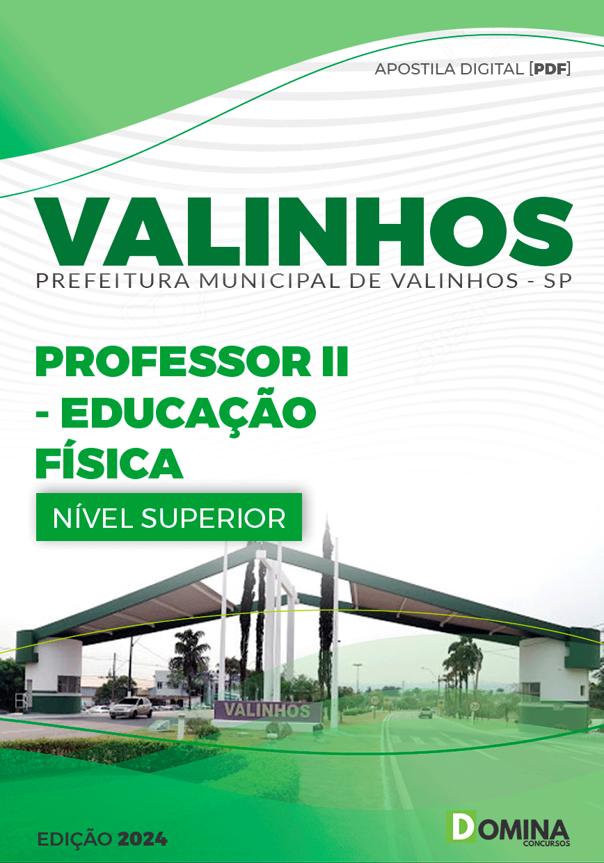 Apostila Pref Valinhos SP 2024 Professor de Educação Física